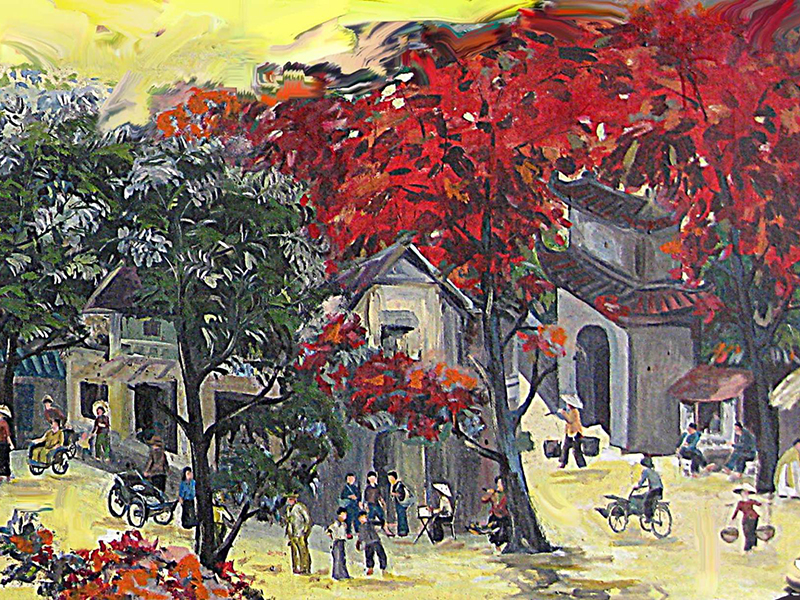 Bài thơ trên giá vẽ